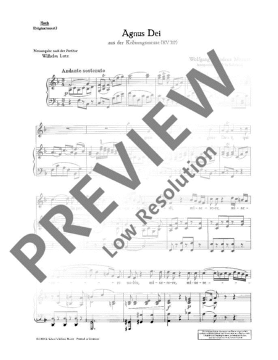 Agnus Dei Agnus Dei High Voice scores gallery preview page 3