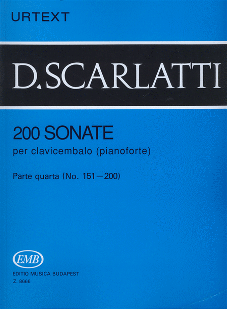 200 Sonate per clavicembalo (pianoforte) 4 Piano Solo scores gallery preview page 1