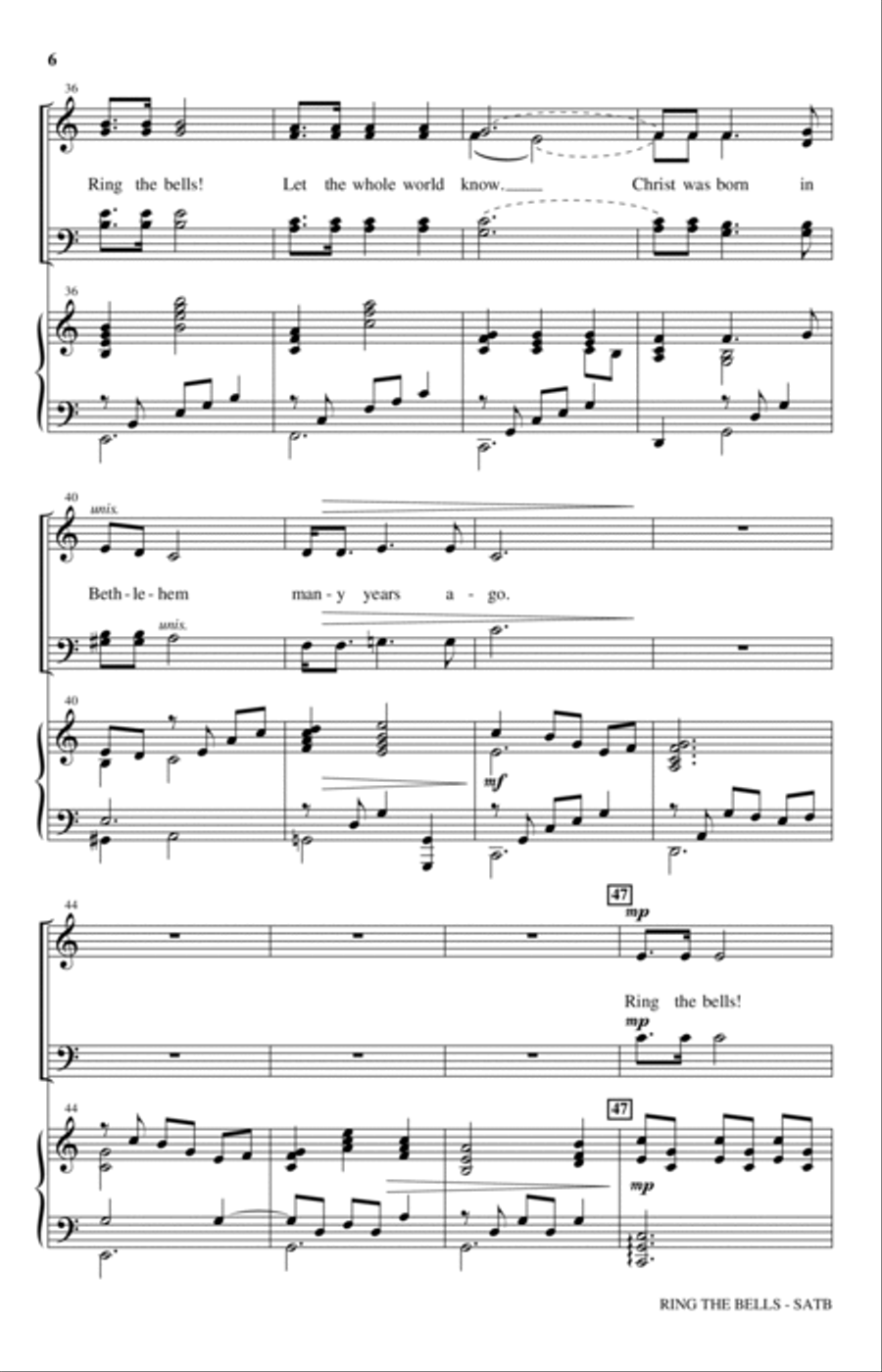 Ring The Bells Ring The Bells 4-Part scores gallery preview page 4