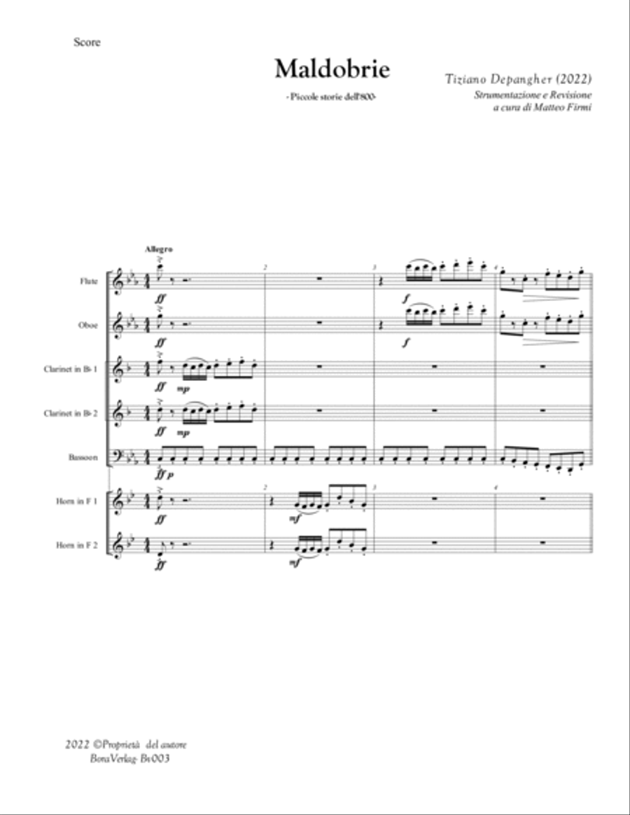 Maldobrie Woodwind Ensemble scores gallery preview page 5
