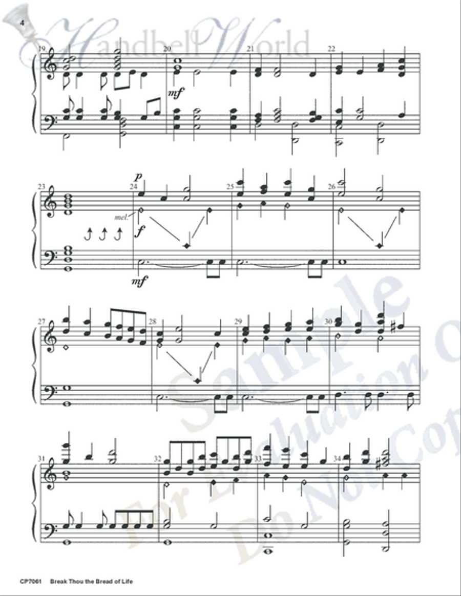 Break Thou the Bread of Life 5-Octaves scores gallery preview page 3