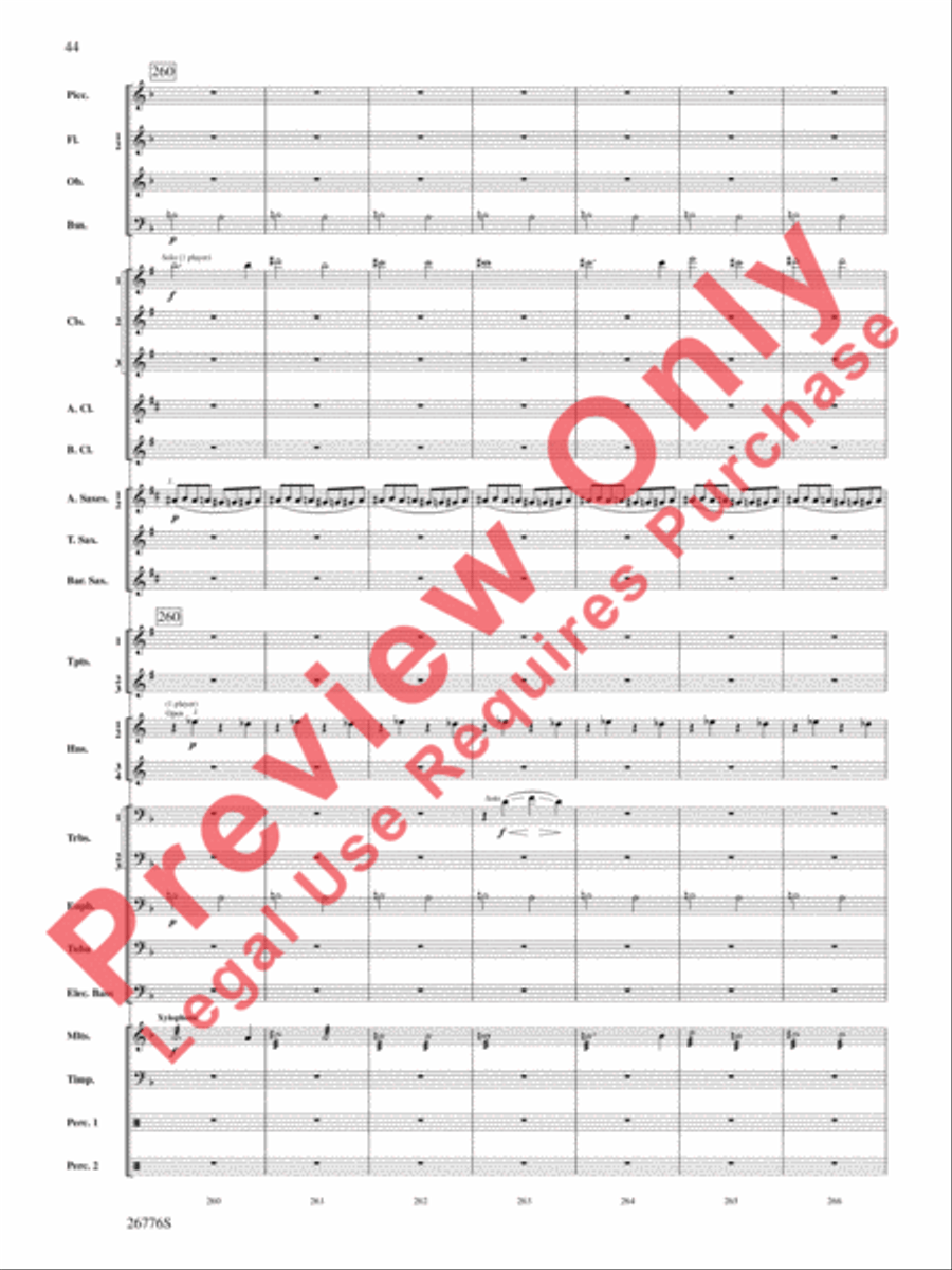 The Music of Disneyland Concert Band scores gallery preview page 45