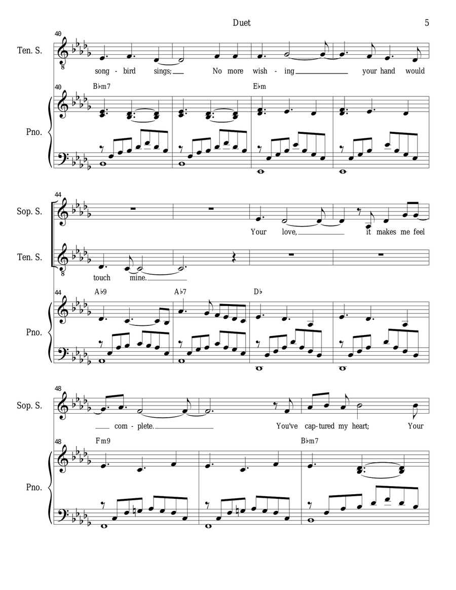 Duet Vocal Duet scores gallery preview page 5