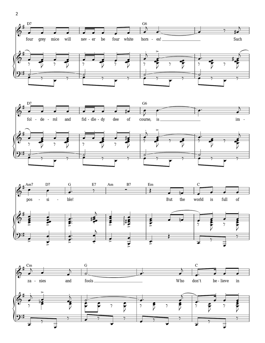 Impossible Impossible Piano, Vocal scores gallery preview page 2