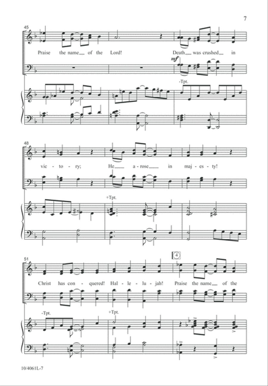 Resurrection Power 4-Part scores gallery preview page 7