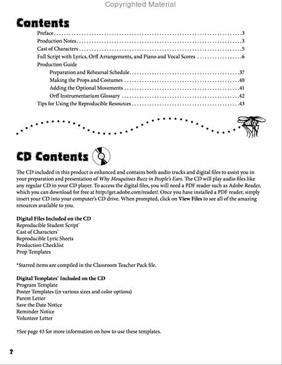 Why Mosquitoes Buzz in People’s Ears Unison Choir scores gallery preview page 2
