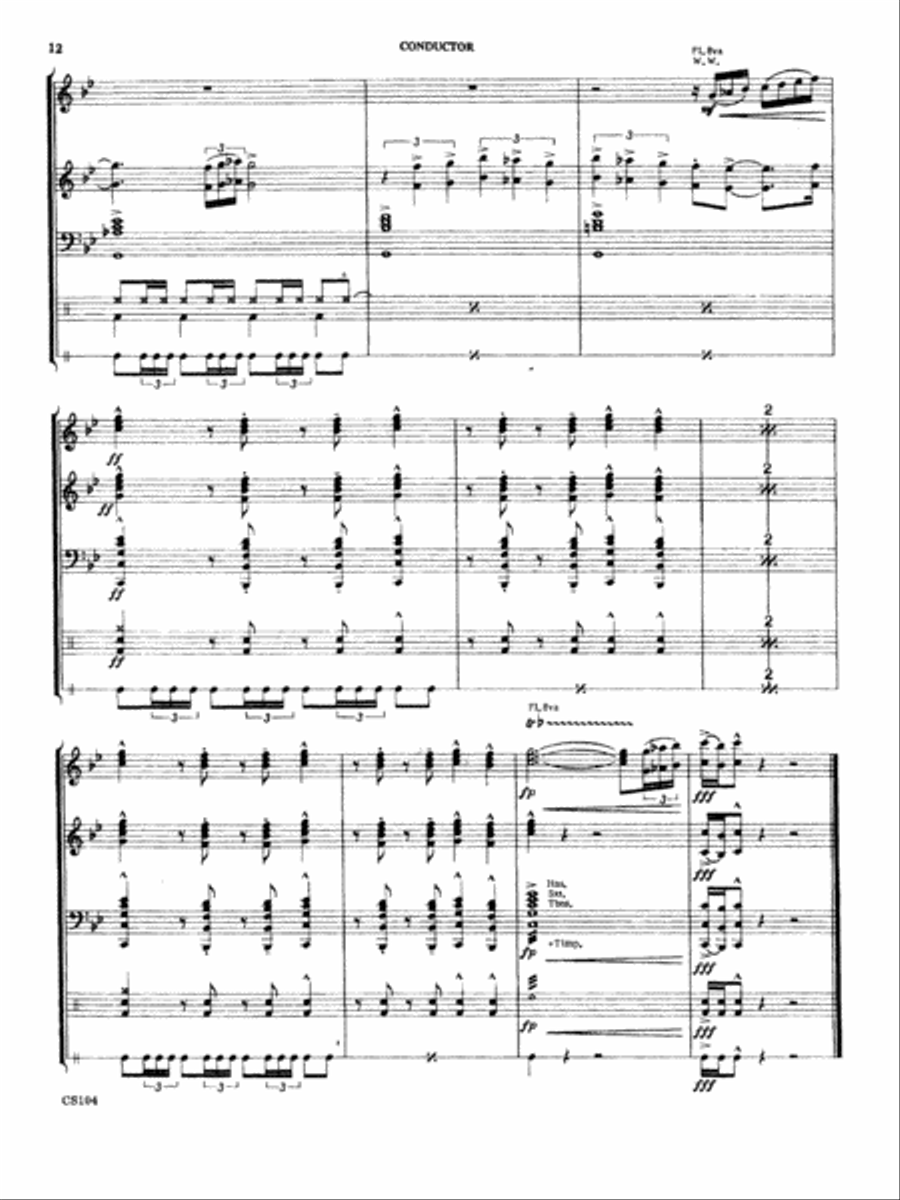 Spanish Fever Concert Band scores gallery preview page 12