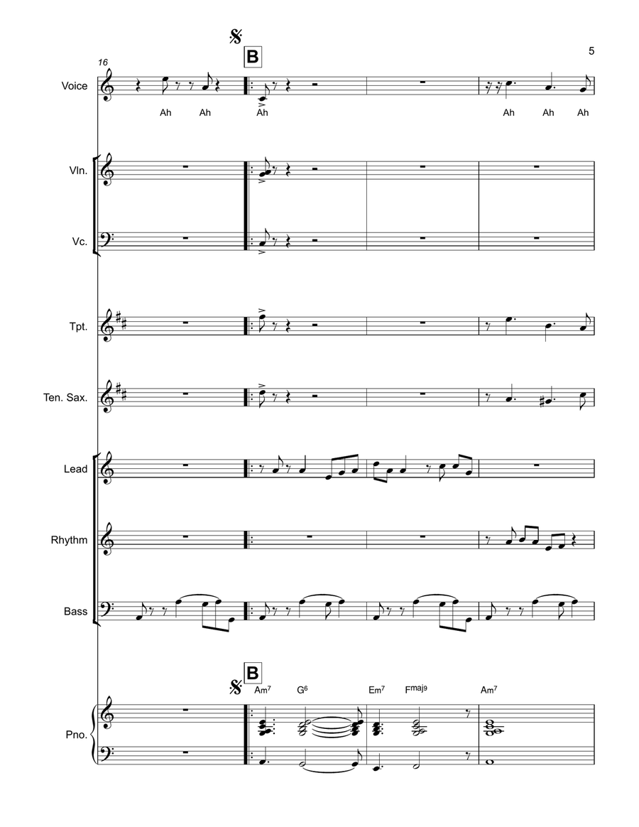 Jolene's New Groove Jazz Ensemble scores gallery preview page 5