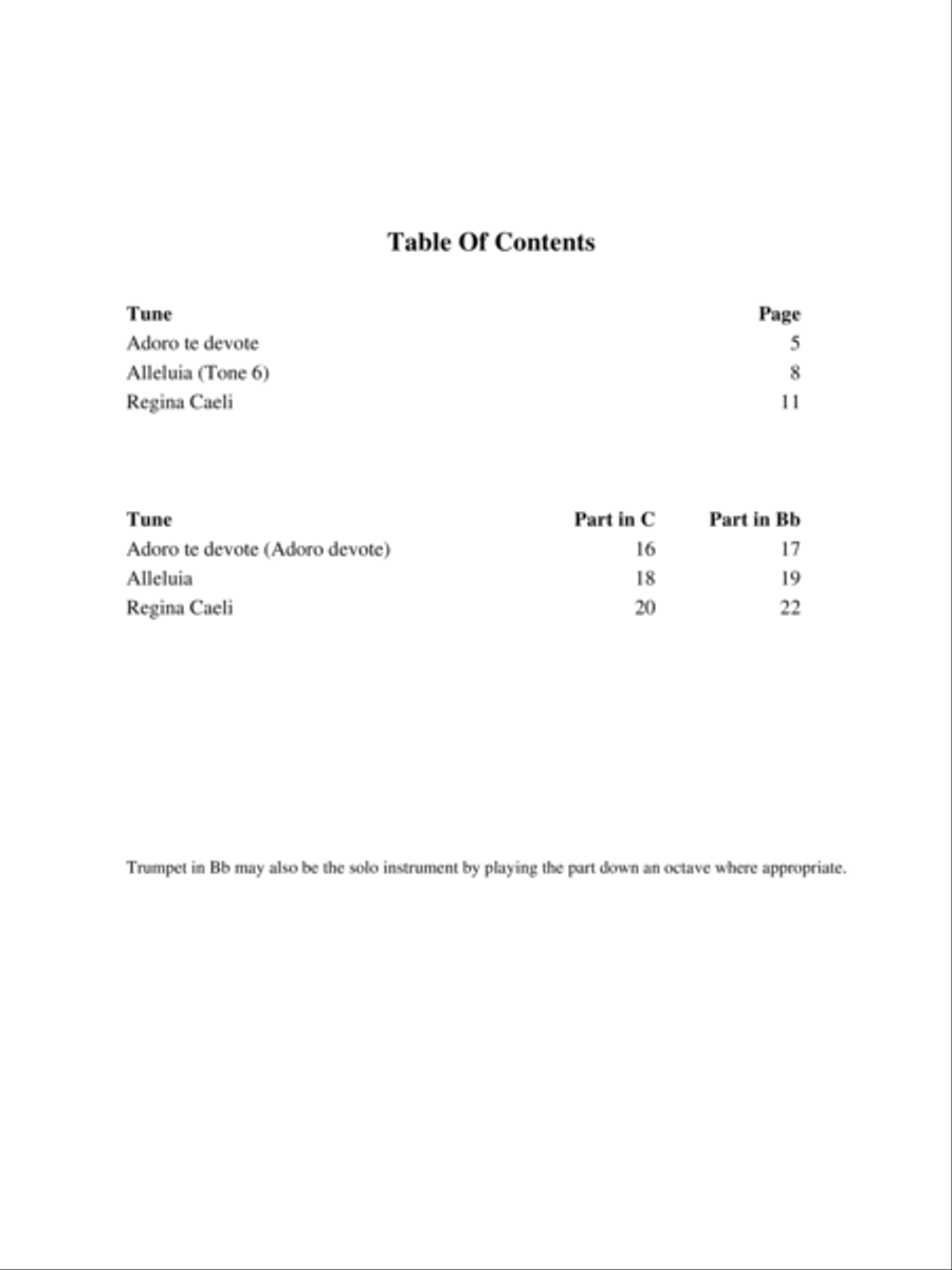 Three Chant-Based Pieces for Solo Instrument and Keyboard image number null