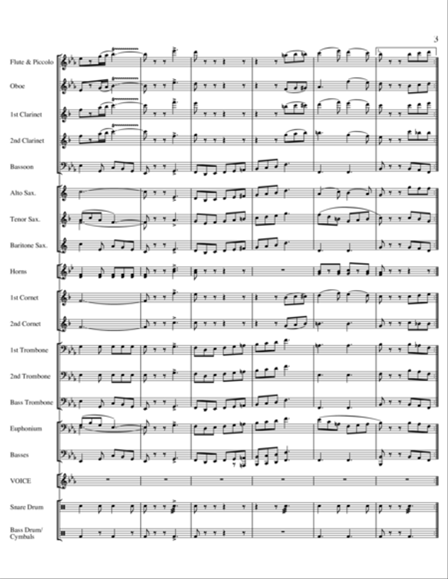Heroes of New York Concert Band scores gallery preview page 4