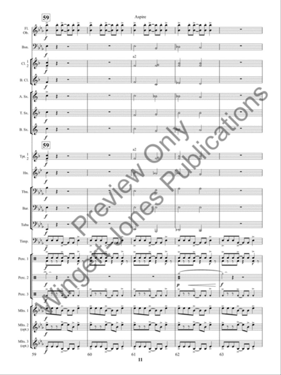 Aspire Concert Band scores gallery preview page 15