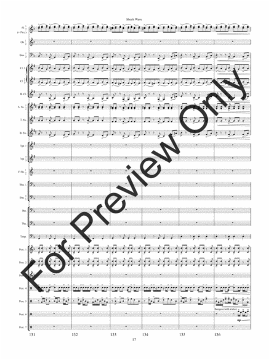 Shock Wave (Score) Concert Band scores gallery preview page 20