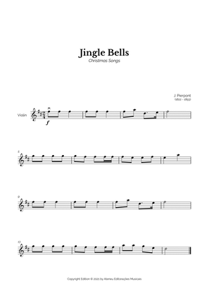 Book cover for Jingle Bells for Easy Violin Solo