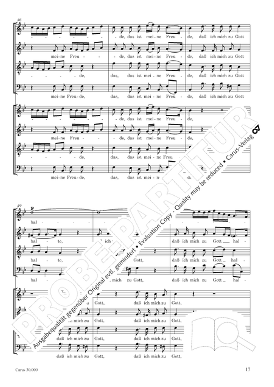 J.L. Bach: The complete motets Choir scores gallery preview page 24