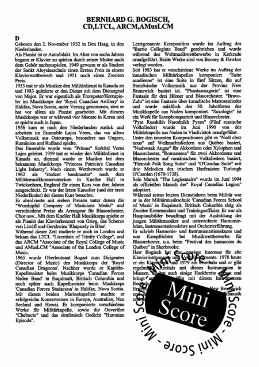 Suite Acadienne Concert Band scores gallery preview page 53