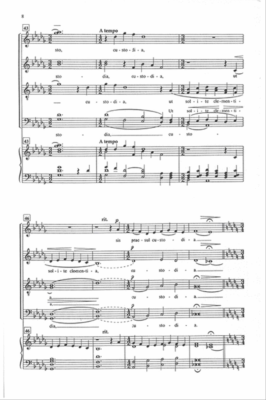 Te Lucis Ante Terminum Te Lucis Ante Terminum 4-Part scores gallery preview page 7