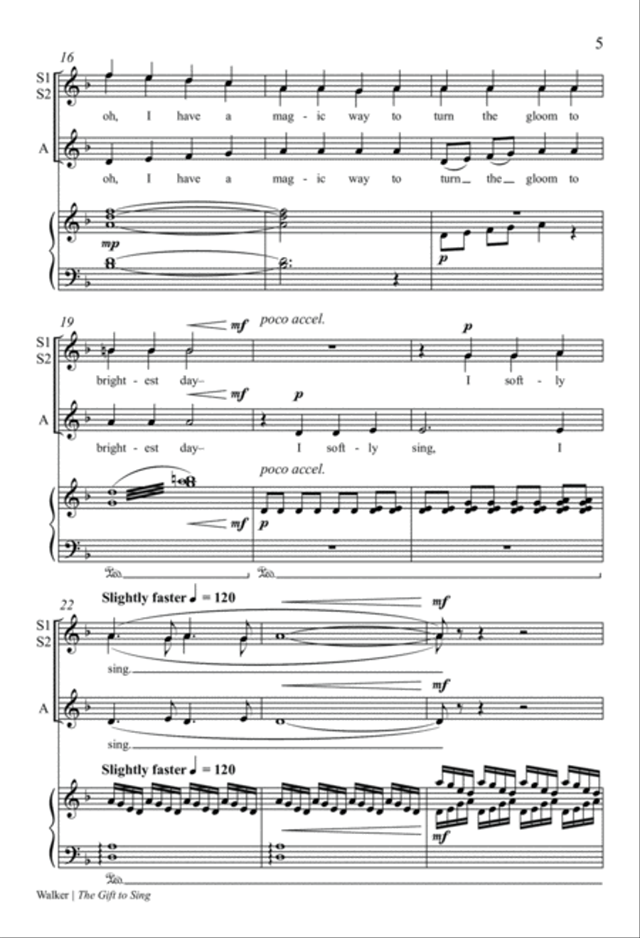 The Gift to Sing SSA scores gallery preview page 5