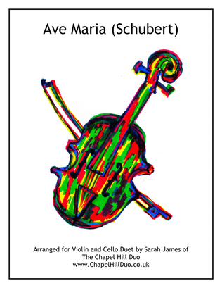 Book cover for Ave Maria - Violin & Cello Arrangement by The Chapel Hill Duo