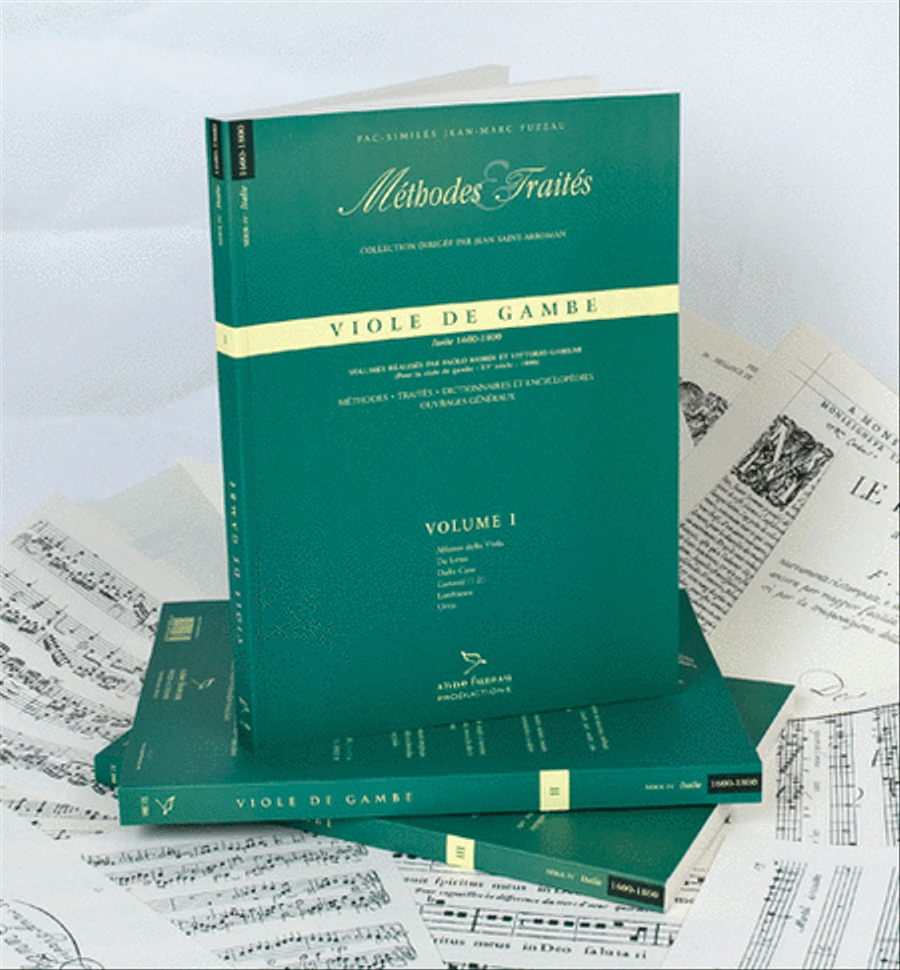 Methods & Treatises Viola da gamba - 3 Volumes - Italy 1600-1800 Viola scores gallery preview page 1