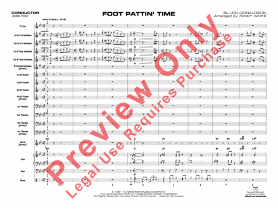 Foot Pattin' Time Jazz Ensemble scores gallery preview page 4