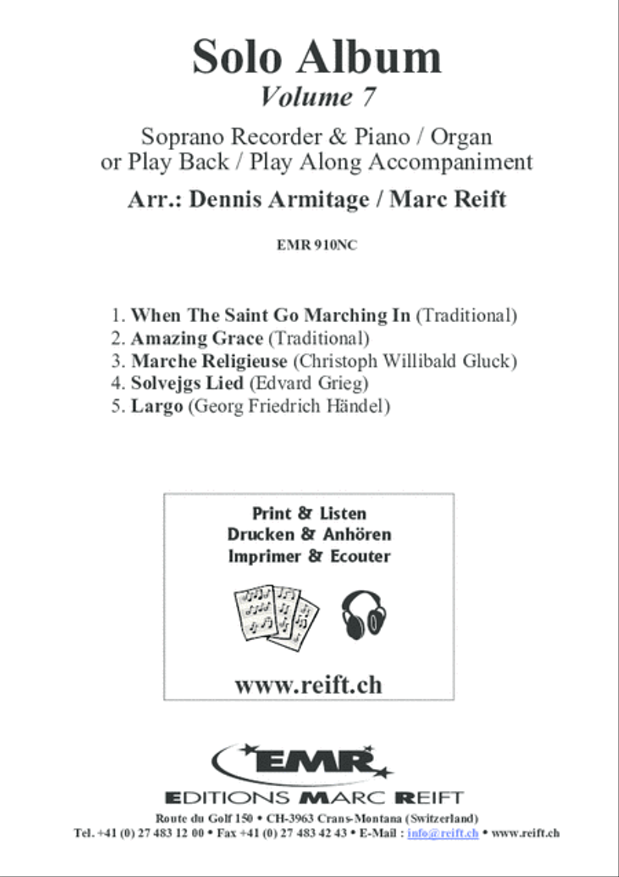 Solo Album Volume 07 Soprano Recorder scores gallery preview page 2