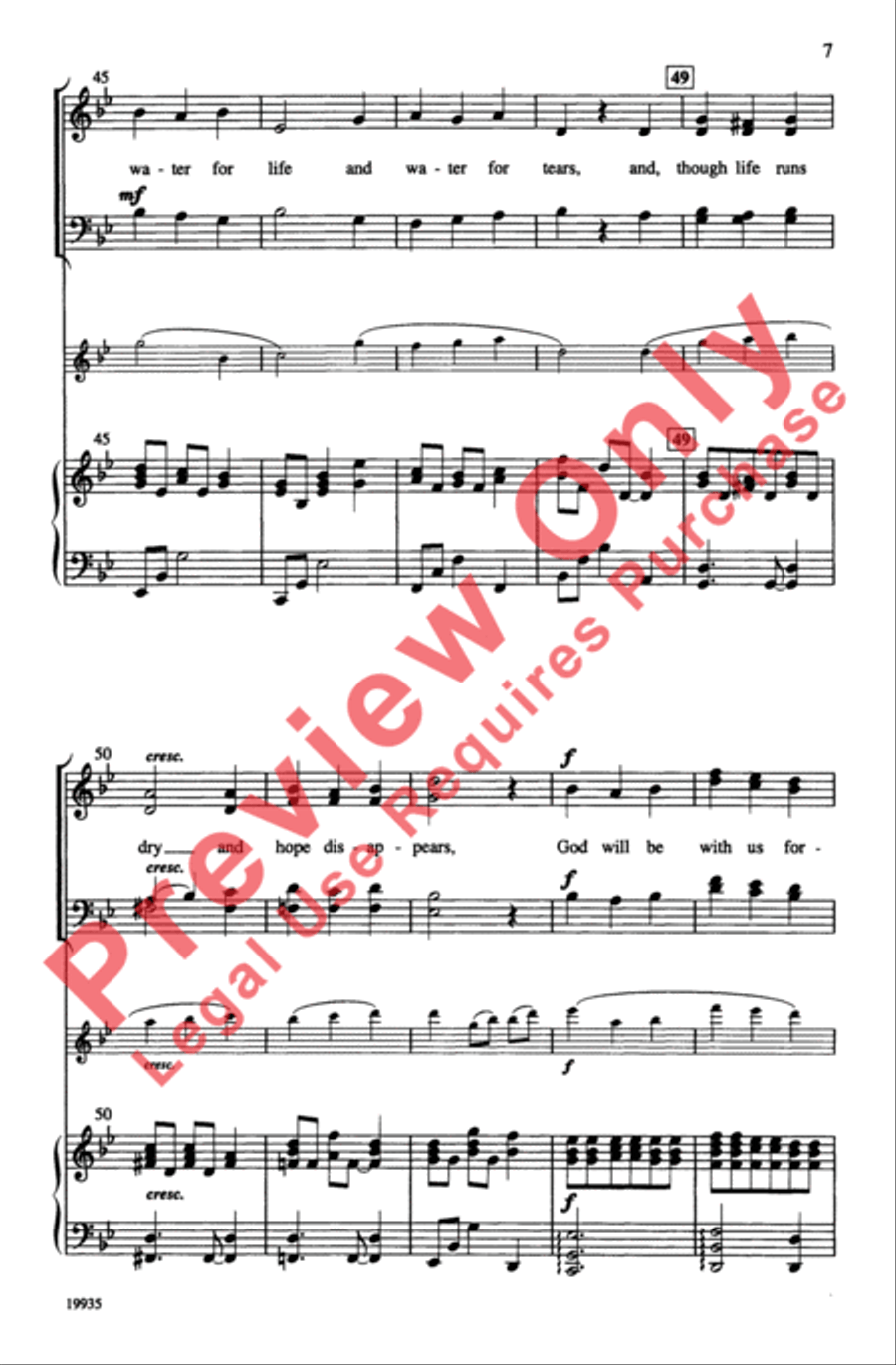 Come to the Water Come to the Water 4-Part scores gallery preview page 7