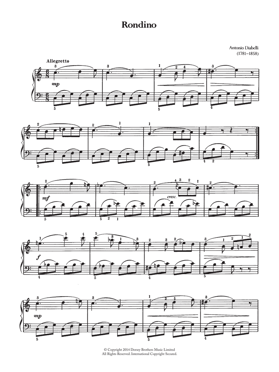 Rondino Rondino Piano Solo scores gallery preview page 1