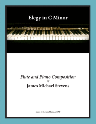 Book cover for Elegy in C Minor - Reflective Flute & Piano
