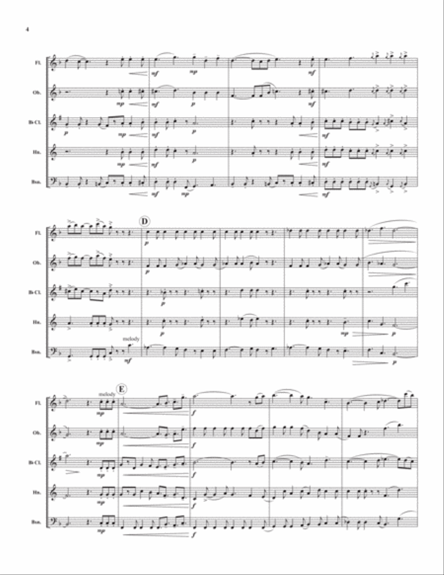 Whisper Me Your Dreams Whisper Me Your Dreams Woodwind Quintet scores gallery preview page 5