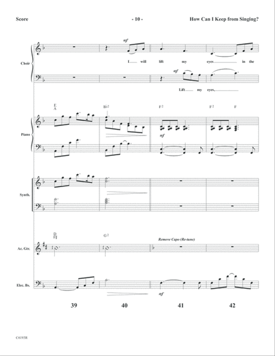 How Can I Keep From Singing? Choir scores gallery preview page 11