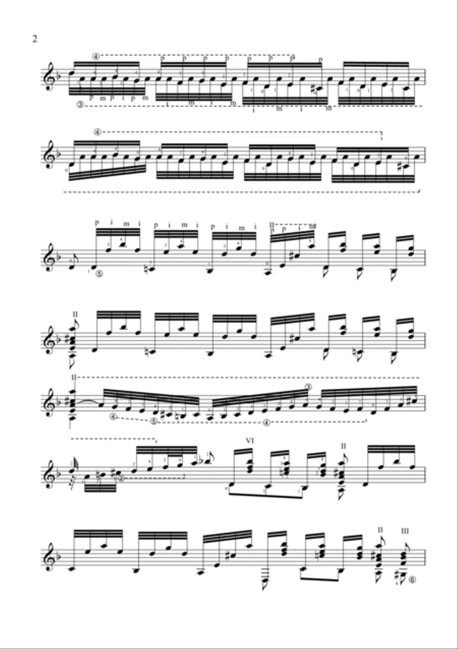 Toccata and Fugue in D minor (BWV 565) Acoustic Guitar scores gallery preview page 2