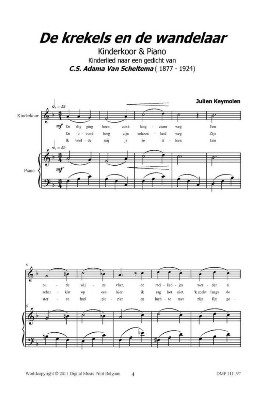 De Krekels En De Wandelaar Mixed Choir scores gallery preview page 2