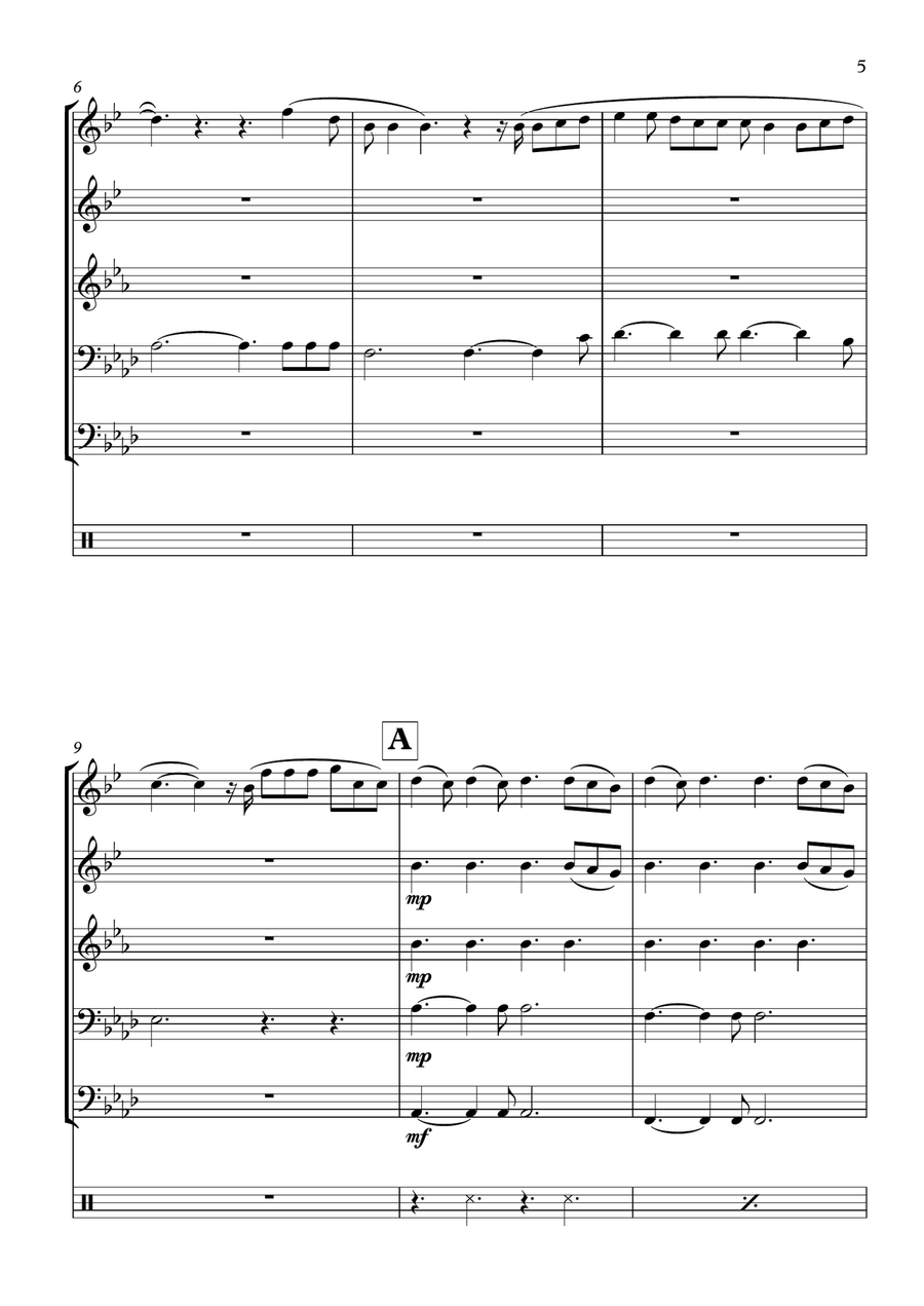 Perfect Perfect Brass Quintet scores gallery preview page 5