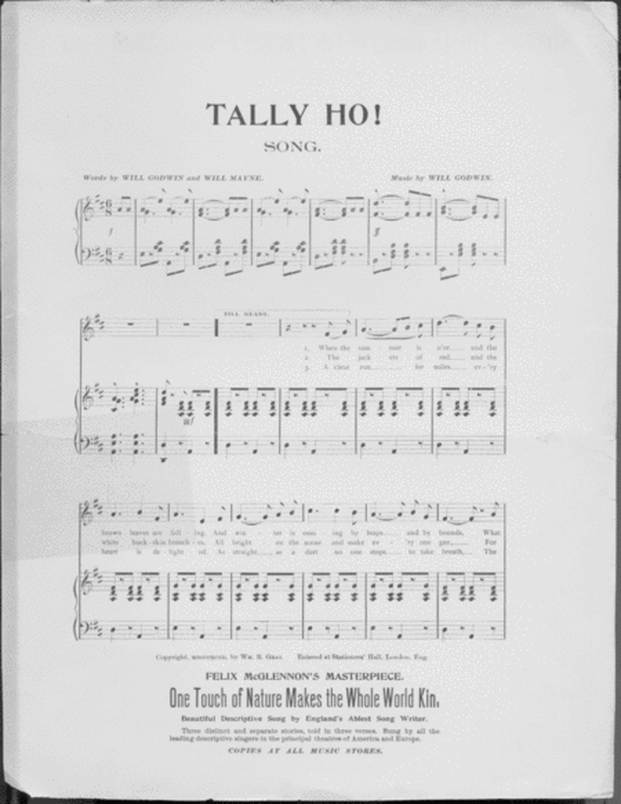 "Tally Ho." The Great Character Song