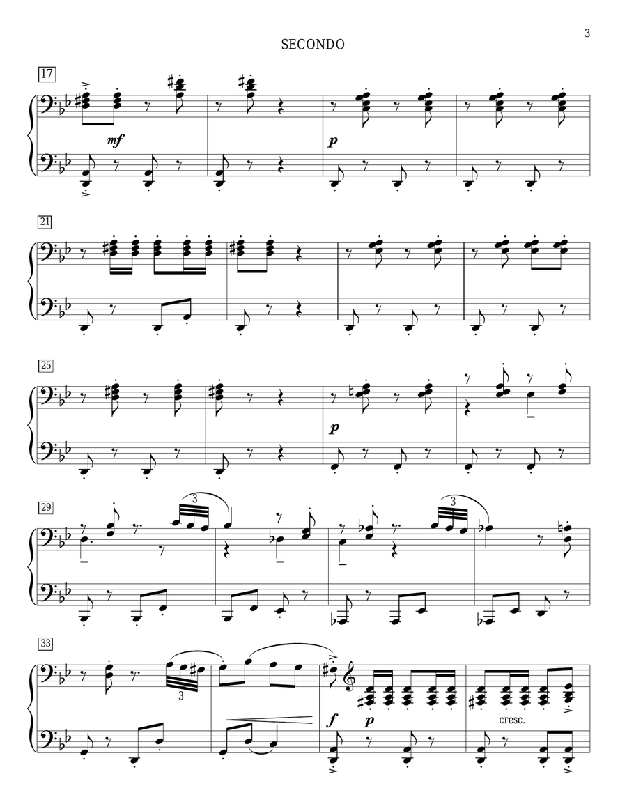 Espana Cani Piano Duet scores gallery preview page 3