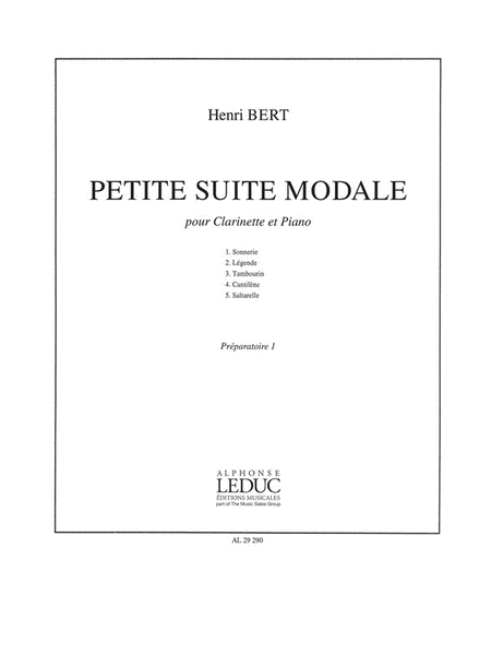 Petite Suite Modale (clarinet & Piano)