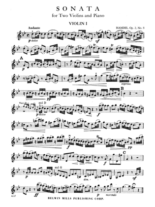 Handel: Sonata in G Minor, Op. 2, No. 8
