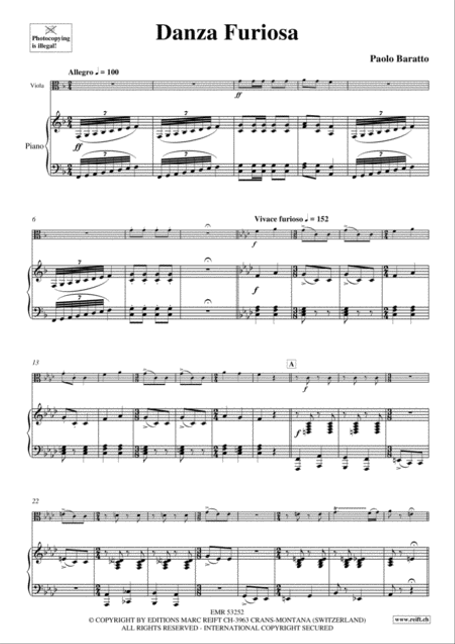 Danza Furiosa Viola scores gallery preview page 4