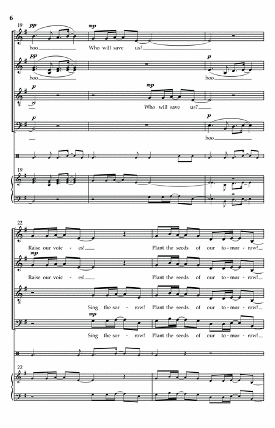 Hug A Tree and Kiss A Sparrow 4-Part scores gallery preview page 4