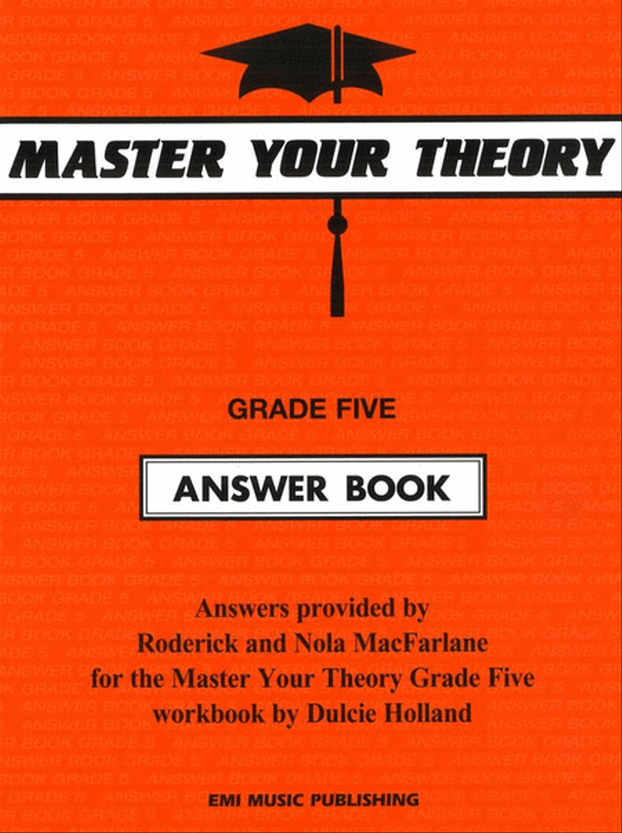 Book cover for Master Your Theory Answer Book 5