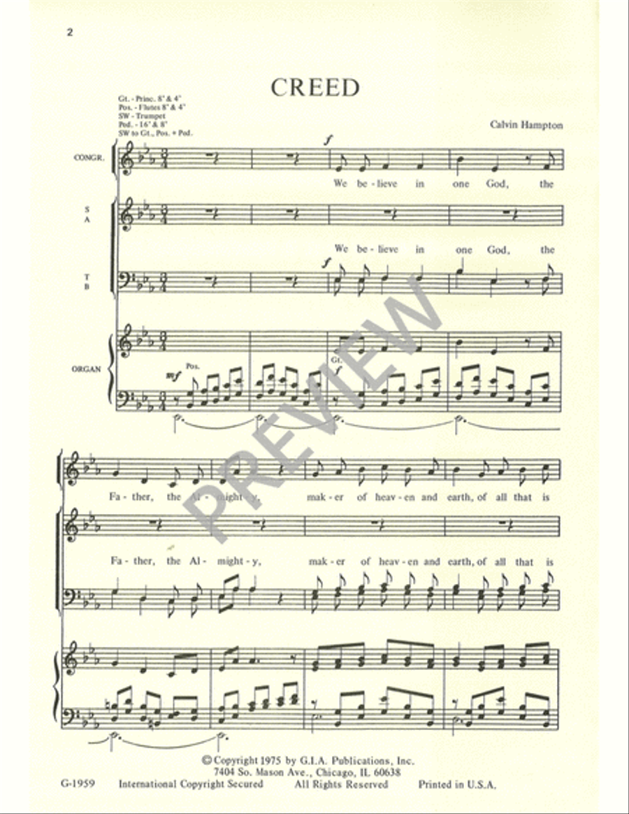 Creed 4-Part scores gallery preview page 2