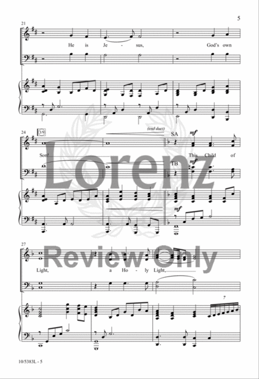 This Child of Light 4-Part scores gallery preview page 4