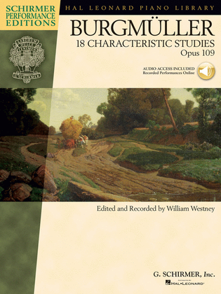 Book cover for Johann Friedrich Burgmüller – 18 Characteristic Studies, Opus 109