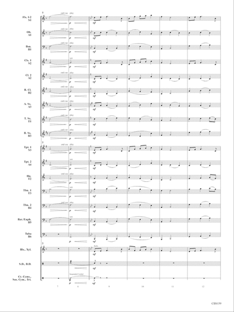 Tomorrow's Hopes & New Horizons Concert Band scores gallery preview page 4