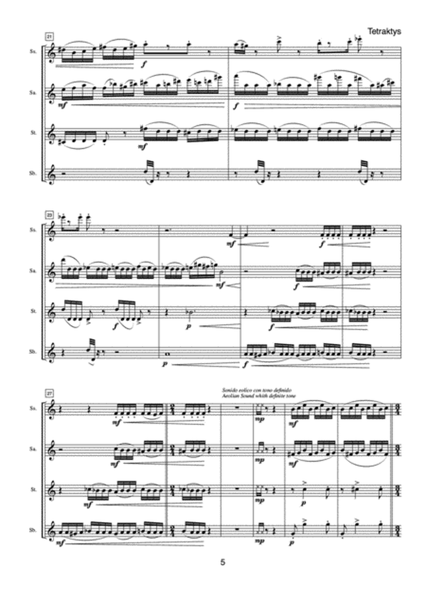 Tetraktys for Saxophone Quartet