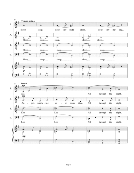 All Through the Night (Ar Hyd Y Nos) - Welsh Christmas Carol Hymn tune image number null