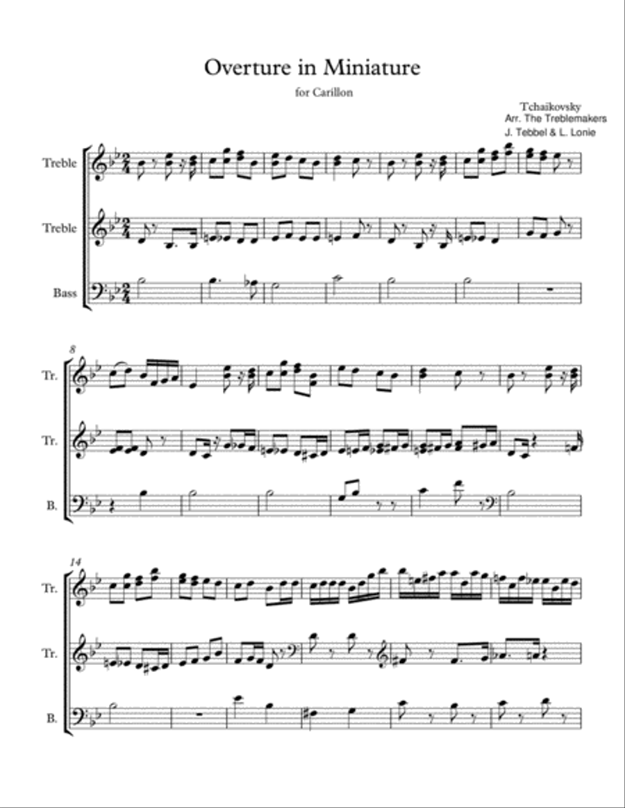 Nutcracker - Miniature Overture Carillon scores gallery preview page 1