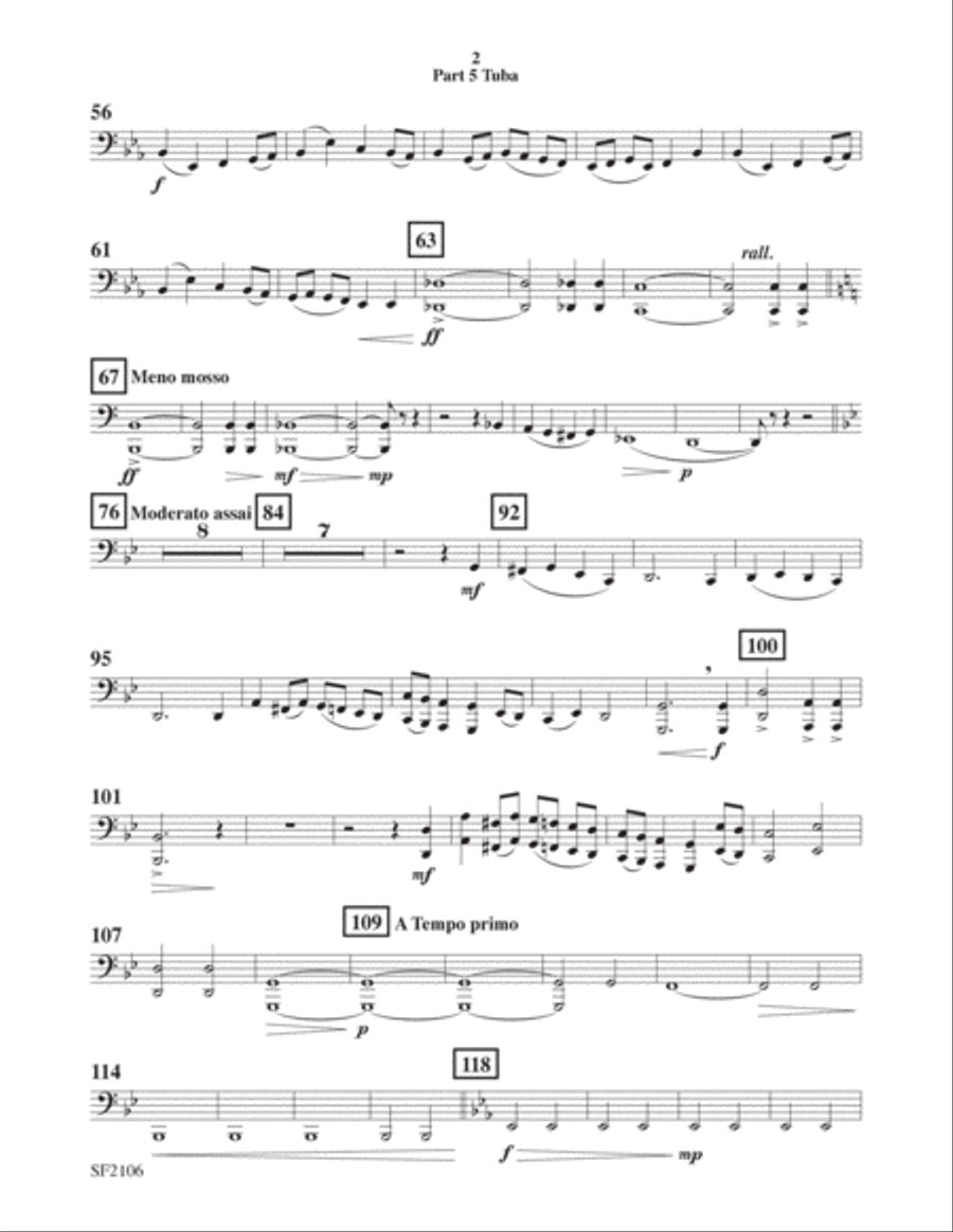 Heatherwood Portrait - Tuba 5 Concert Band scores gallery preview page 2