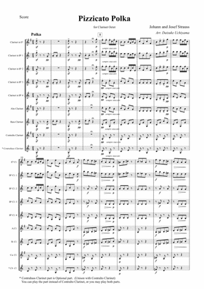 Johann Strauss II - Pizzicato Polka (for Clarinet Choir)