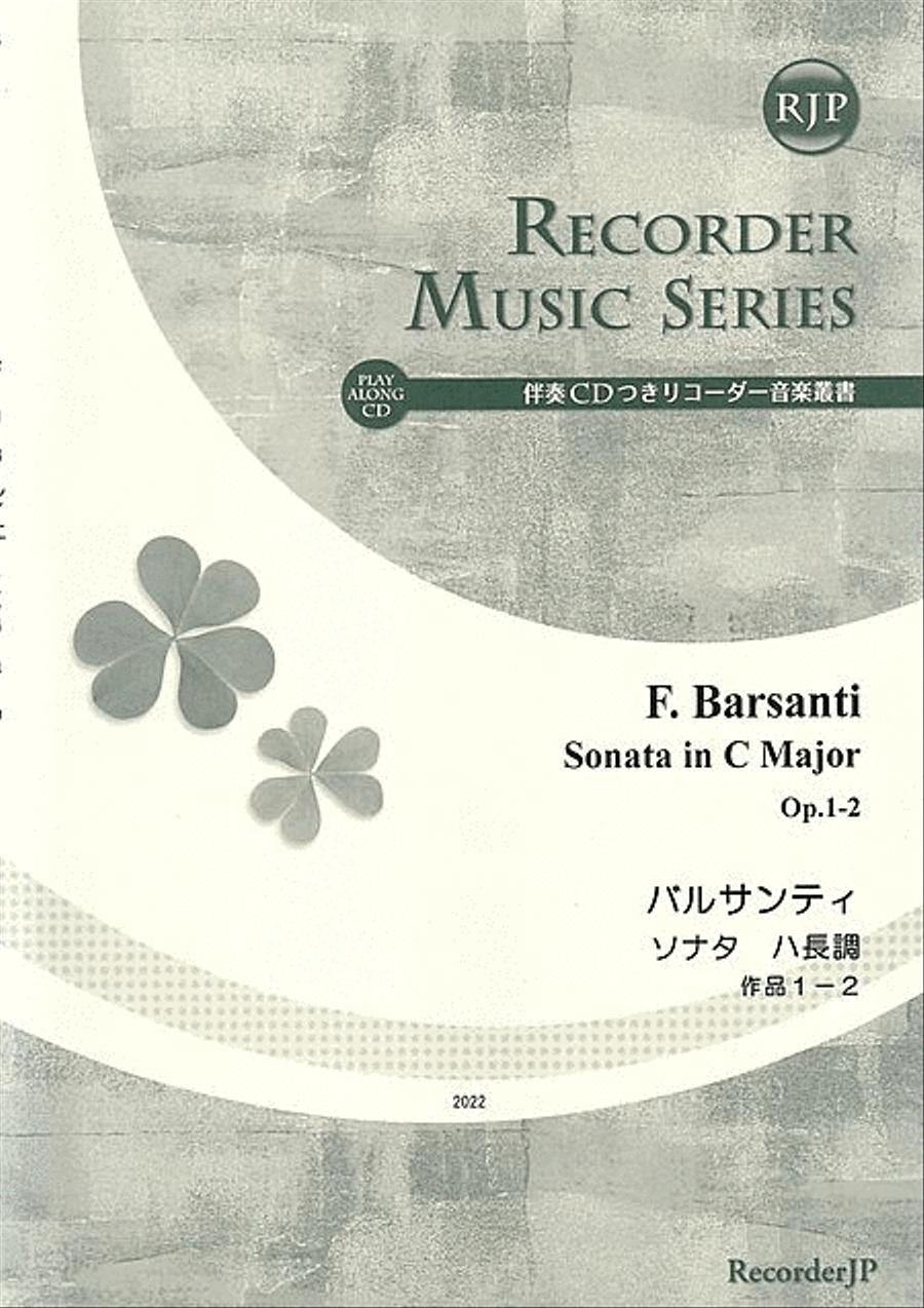 Sonata in C Major, Op. 1-2 Alto Recorder scores gallery preview page 1
